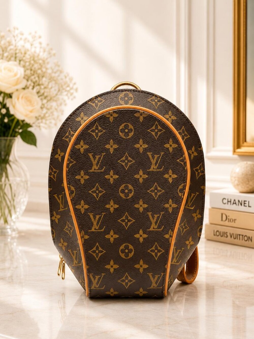 Authentic Louis Vuitton Ellipse Sac A Dos Monogram Canvas Backpack Bag